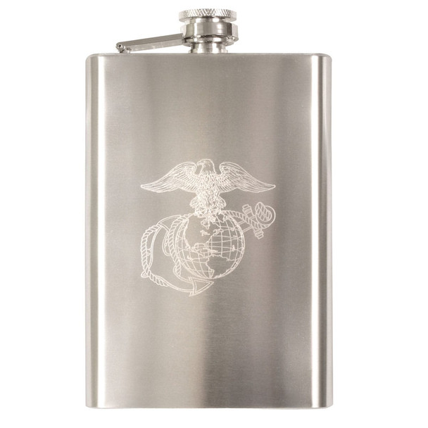 product variation ROTHCO Engraved USMC Stainless Steel Flask (631) image