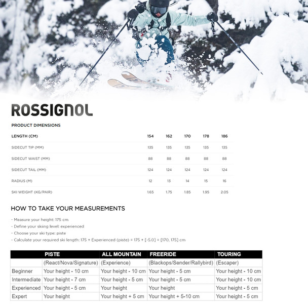 product variation ROSSIGNOL Men's Arcade 88 Alpine Open Skis (RANFW01) image