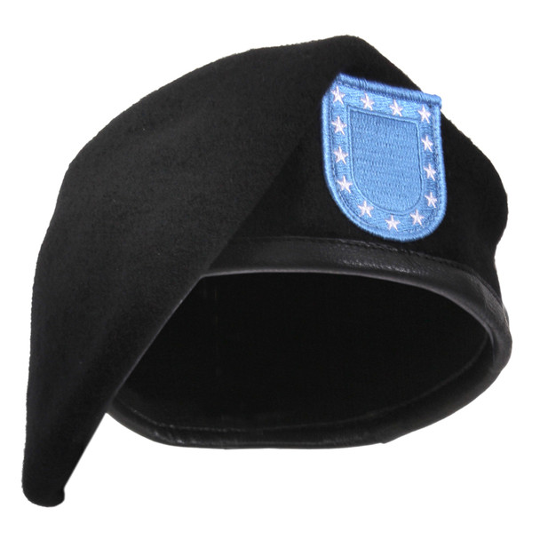 product variation ROTHCO Inspection Ready Black Beret with Flash (4919) image