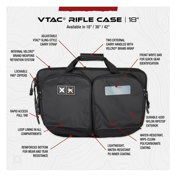 product variation VERTX VTAC 18in It's Black Rifle Case (F1-VTX5711-IBK) image