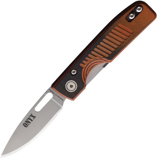product variation KNIVES OF ALASKA Onyx 2.6in Liner Lock G10 Orange/Black Folding Knife (00797FG) image