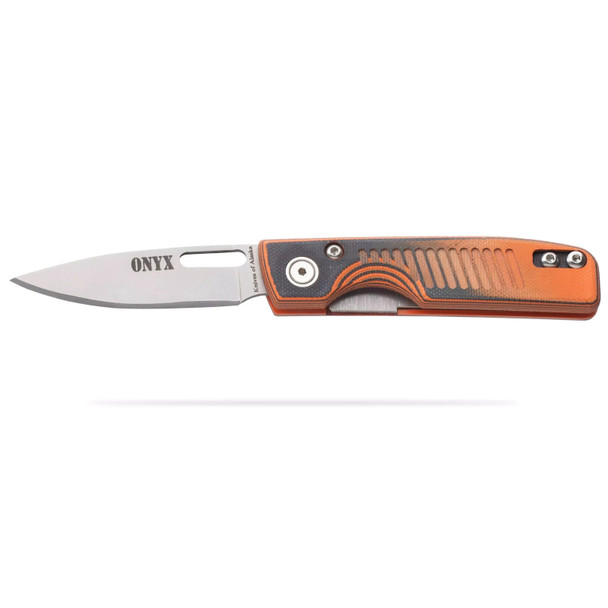 product variation KNIVES OF ALASKA Onyx 2.6in Liner Lock G10 Orange/Black Folding Knife (00797FG) image