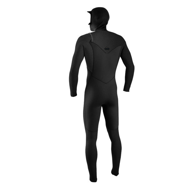 product variation O'NEILL Men's HyperFreak 4/3+mm Chest Zip Full Black/Black Wetsuit with Hood (5346-A00) image