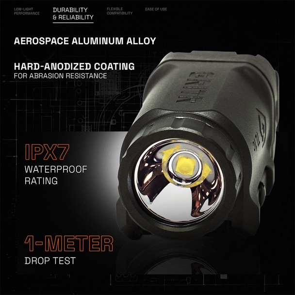 product variation GRITR Compact Weapon Light w/ Tungsten Finish for Pistols & Rifles image