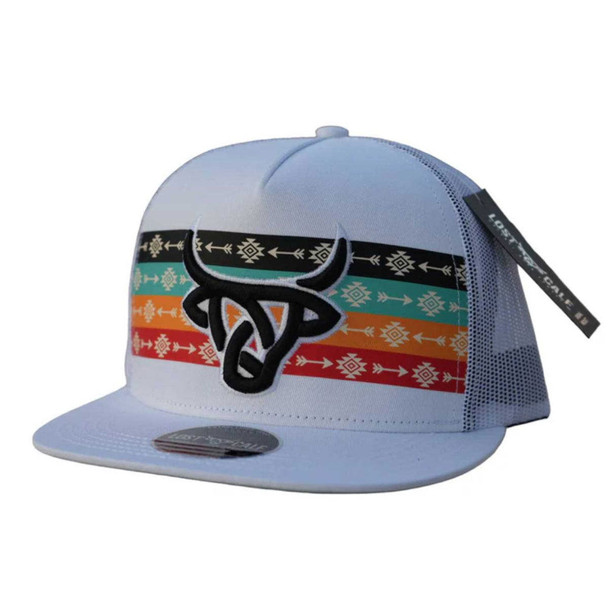 product variation LOST CALF Arrow White Flat Cap (LCF00031) image
