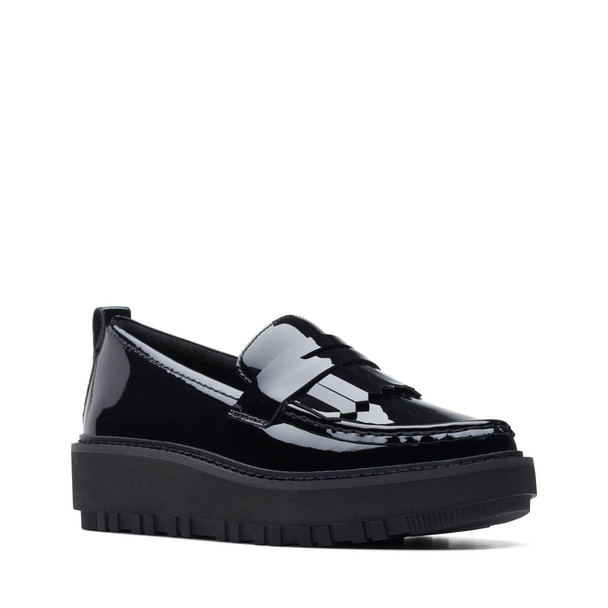 product variation Open Box (Damaged package): CLARKS Ladies OriannaWLoafer, Color: Black Pat, Size: 8, Width: M (261748754055) image