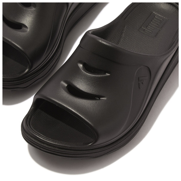 product variation FITFLOP Women's RelieFF Pewter Black Recovery Slides (IC5-B06) image