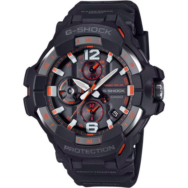 product variation CASIO G-Shock Gravity Master Solar Powered Mobil Link Black/Orange Watches (GRB300-1A4) image