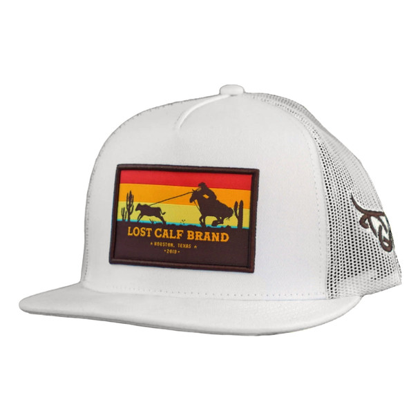 product variation LOST CALF Men's Roper White Flat Cap (LCF00094) image