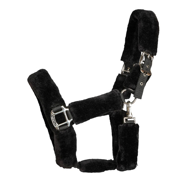 product variation BACK ON TRACK Audrey Black Fleece Fur Halter (206990) image
