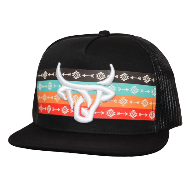 product variation LOST CALF Arrow Black Flat Cap (LC00008) image