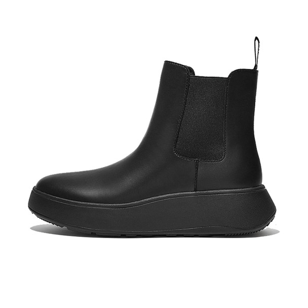 product variation FITFLOP Women's F-Mode All Black Leather Flatform Chelsea Boots (FH4-090) image