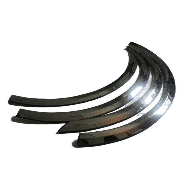product variation QAA 4-Piece 2.125in Molded Stainless Steel Wheel Well Fender Trim Molding Fits Ford F-250 and F-350 Super Duty 1999-2007 (WZ39320) image