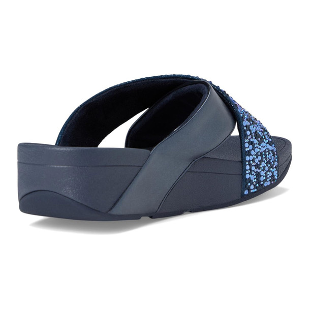FITFLOP Lulu Crystal-Mix Metallic Cross Sandals JL1