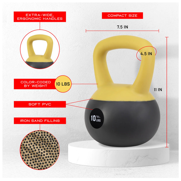 product variation NONZERO GRAVITY 50lb Iron Sand Soft Kettlebell Set (NZ-SK-50set) image