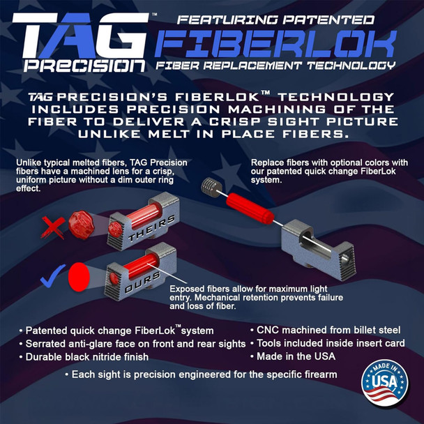 product variation TAG PRECISION Glock TSH TAC 9mm/.40 S&W Gun Sight (001BE001PN) image