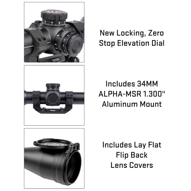 product variation SIG SAUER Tango-MSR 5-30x56mm 34mm Tube Illuminated MOA Milling 2.0 Black Rifle Scope (SOTM65000) image