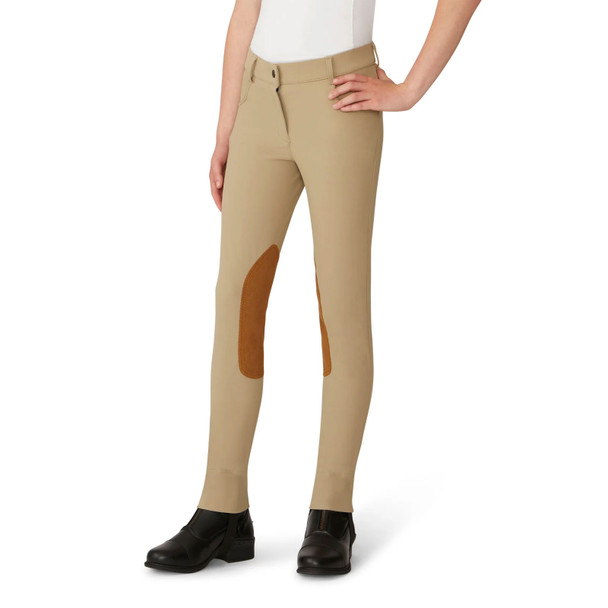 product variation OVATION Girl's Bellissima Suede Knee Patch Classic Beige Jods (470901CLBEI) image