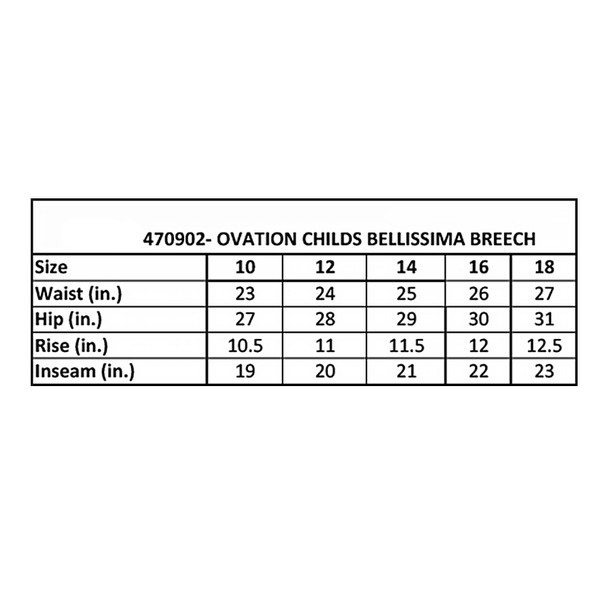 product variation OVATION Girl's Bellissima Suede Knee Patch Classic Beige Breeches (470902CLBEI) image