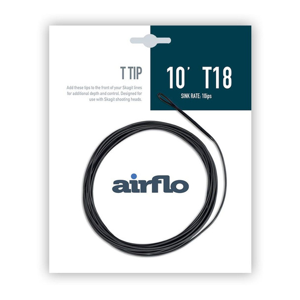 AIRFLO Custom T-Tip T10 18ft Black Fly Line (RS-TIP-T10-18)
