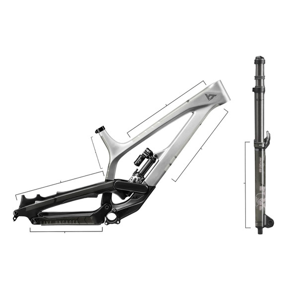 product variation ALL MOUNTAIN STYLE Honeycomb Total Clear/Silver Frame Guard (AMSFG7CLSV) image