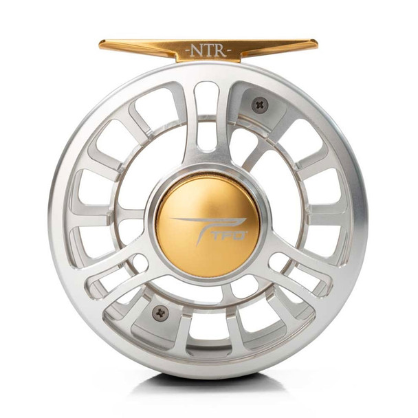 product variation TFO NTR Fly Fishing Reel Temple Fork Outfitters Large Arbor Reel 100 yards/20 lb/WF4F | Clear Gold image