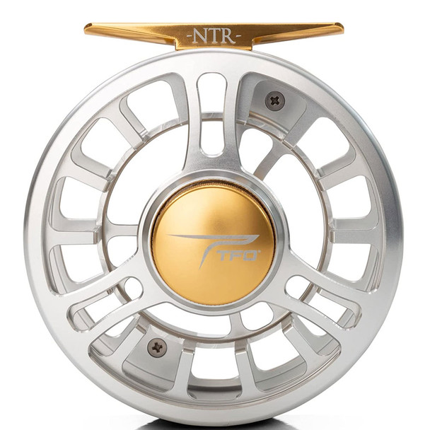 product variation TFO NTR Fly Fishing Reel Temple Fork Outfitters Large Arbor Reel 100 yards/20 lb/WF6F | Clear Gold image