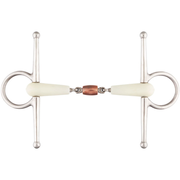 product variation HAPPY MOUTH Double Jointed Copper Roll Full Cheek Bit (468554SS) image