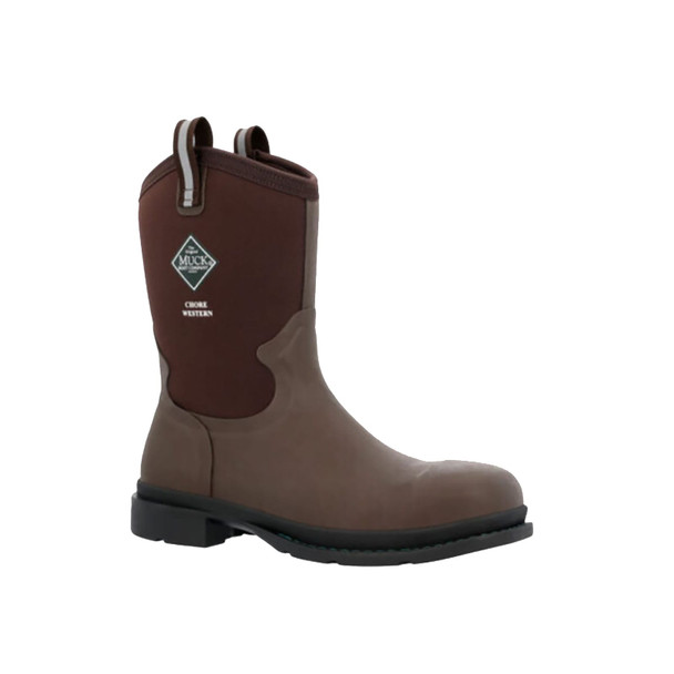 product variation MUCK BOOT COMPANY Men's Chore Mid Dark Brown Western Alloy Toe Boots (MCHWM91) image