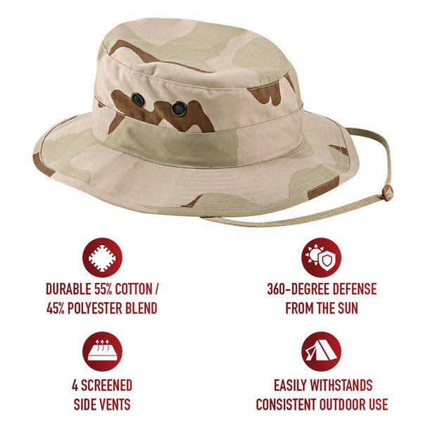 product variation ROTHCO Tri-Color Desert Camo Boonie Hat (5824) image