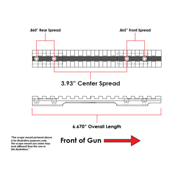 product variation EVOLUTION GUN WORKS Silver Savage Round Back Short Action 20 MOA Picatinny Rail Scope Mount (41012) image