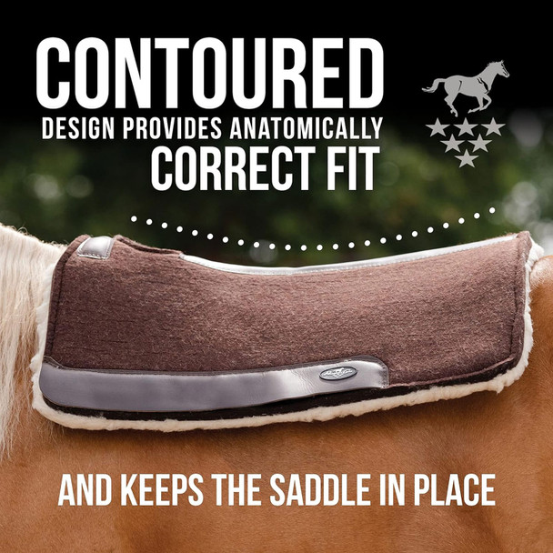 product variation Chocolate | 31in x 32in | 1 1/4in Felt | Fleece Bottom image