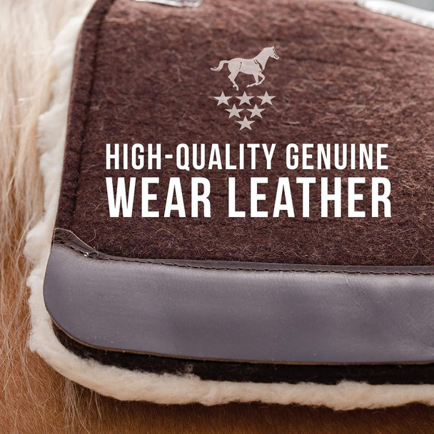 product variation Chocolate | 31in x 32in | 1 1/4in Felt | Fleece Bottom image