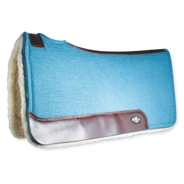 product variation Pacific Blue | 31in x 32in | 1 1/4in Felt | Fleece Bottom image