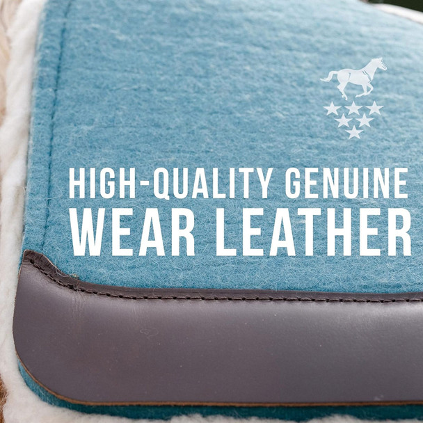 product variation Pacific Blue | 31in x 32in | 1 1/4in Felt | Fleece Bottom image