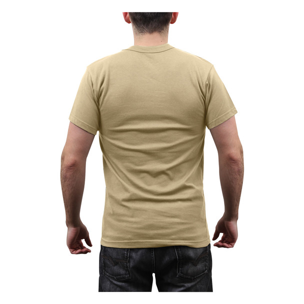 product variation ROTHCO Men's Thin Blue Line Desert Sand with Black Flag T-Shirt (3960) image