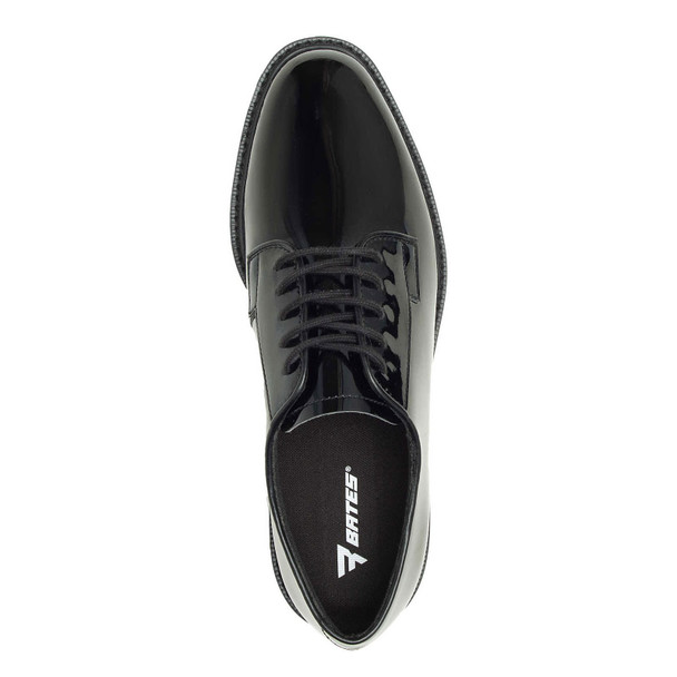 BATES Women's Sentry Black High Gloss Oxford Shoes (E07842)