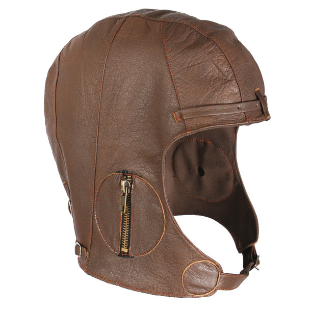 product variation ROTHCO WWII Style Leather Brown Pilot Helmet (3569) image