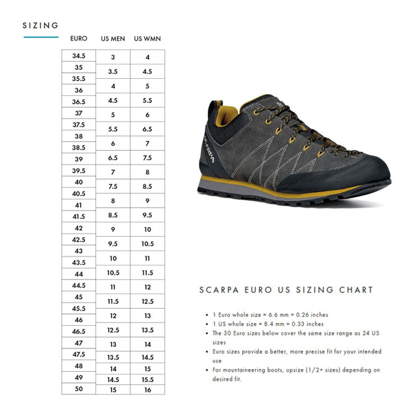 product variation SCARPA Men's Crux Shark/Mustard Approach Shoes (72053/350.8-SrkMus) image