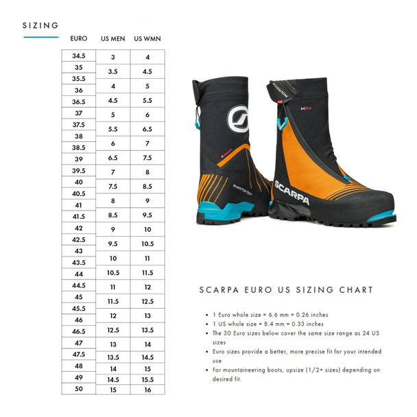 product variation SCARPA Unisex Phantom 6000 HD Black/Orange Mountain Boots (87409/500-BlkOrg) image