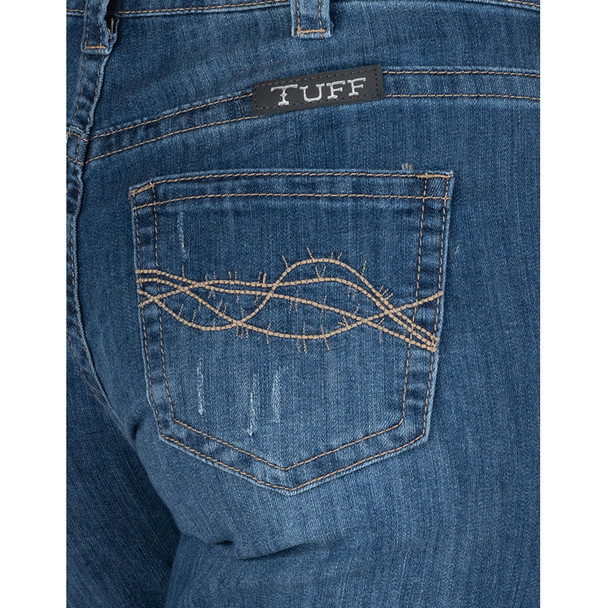 product variation Cowgirl Tuff Company Women's Breathe Light Wide Trouser Light Wash Jeans (C01-JBLWTR-LWH) image