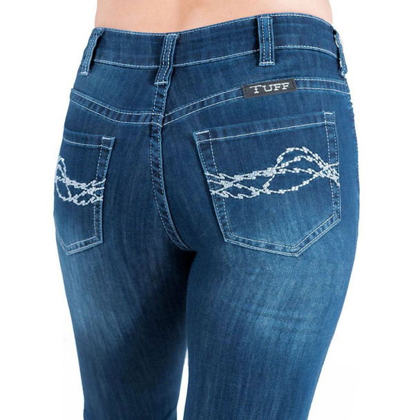 product variation B.TUFF Girl's Breathe Bootcut Medium Wash Jeans (C01-JBREAB-MWH) image