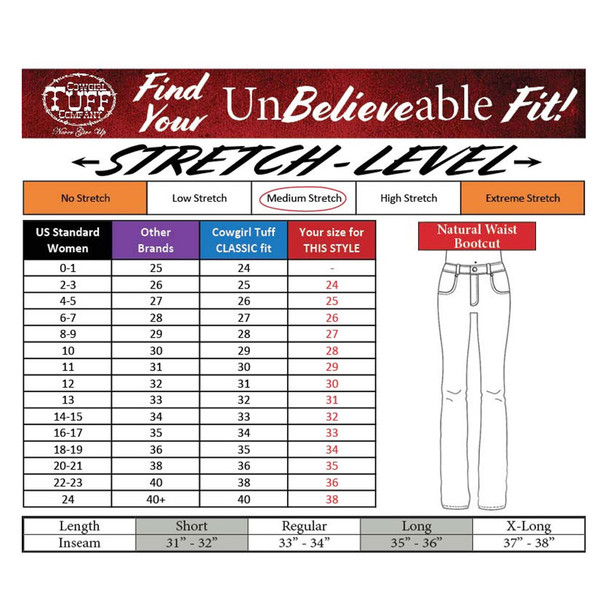 product variation B.TUFF Girl's Breathe Bootcut Medium Wash Jeans (C01-JBREAB-MWH) image