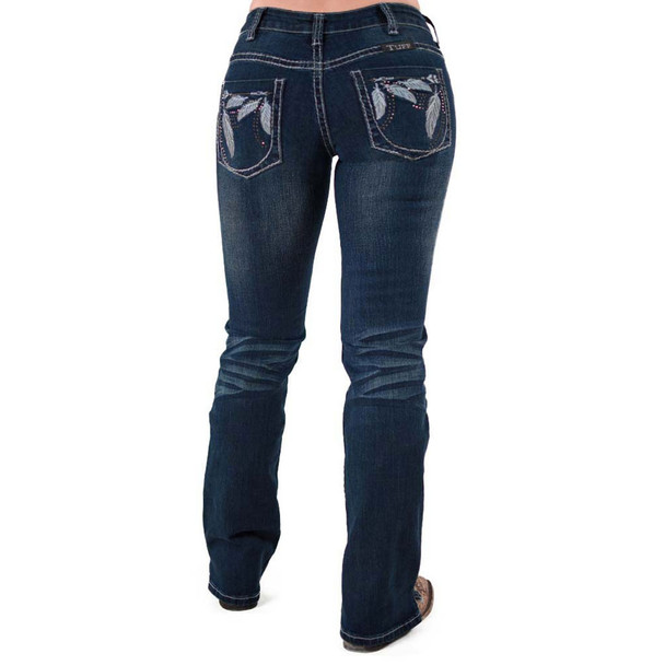product variation Cowgirl Tuff Company Women's Fly II Medium Wash Jeans (C01-JFLYII-MWH) image