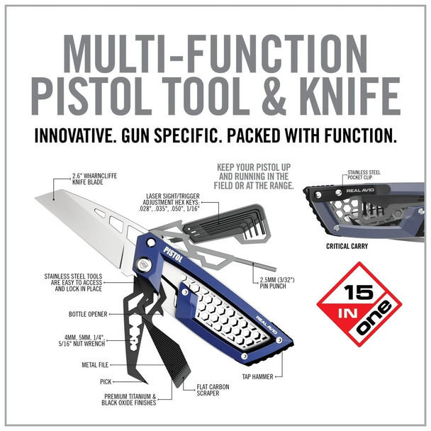 product variation REAL AVID/REVO Pistol Gun Tool Edge (AVGTE-P) image