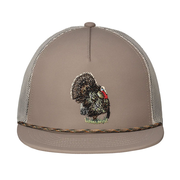 product variation VORTEX Men's Full Strut Turkey Khaki OSFM Camp Hat (124-03-KAH) image