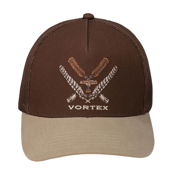 product variation VORTEX Men's Turkey Core Logo Brown OSFM Cap (125-07-BRN) image