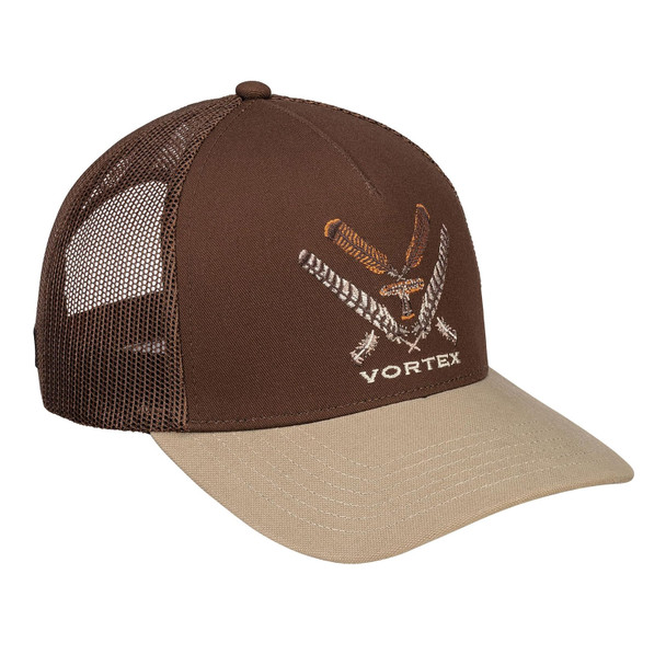 product variation VORTEX Men's Turkey Core Logo Brown OSFM Cap (125-07-BRN) image