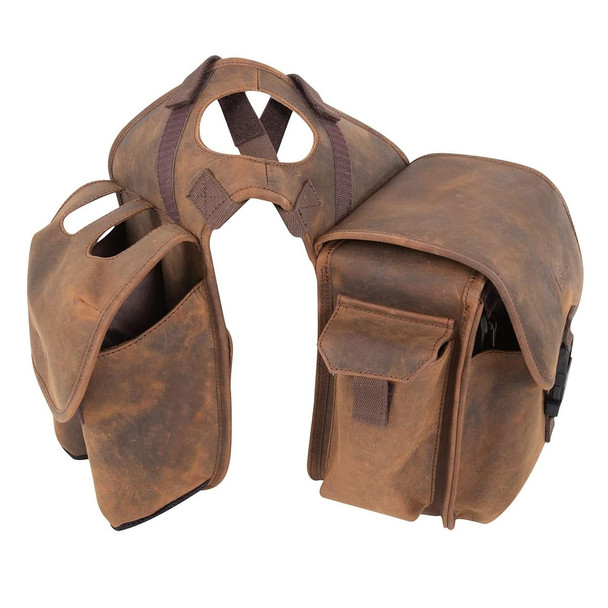 product variation CASHEL COMPANY Horn Saddle Bag with Distressed Leather (SB-DL-HB-S) image