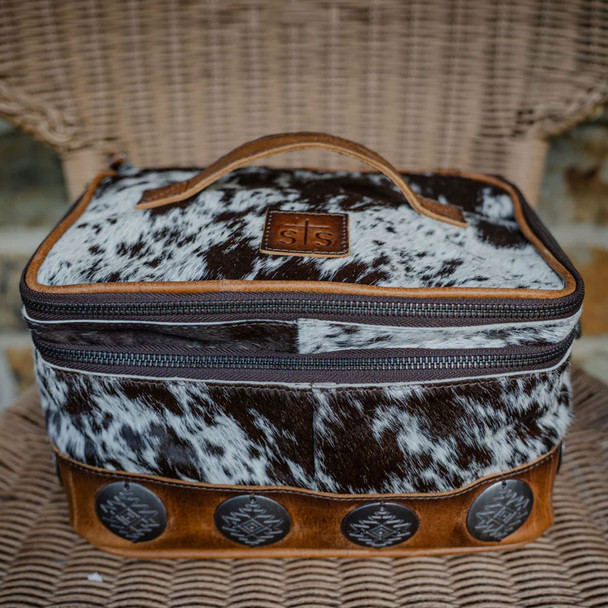 STS Vaquero Cowhide Glamour Make-Up Organizer (STS-34330)